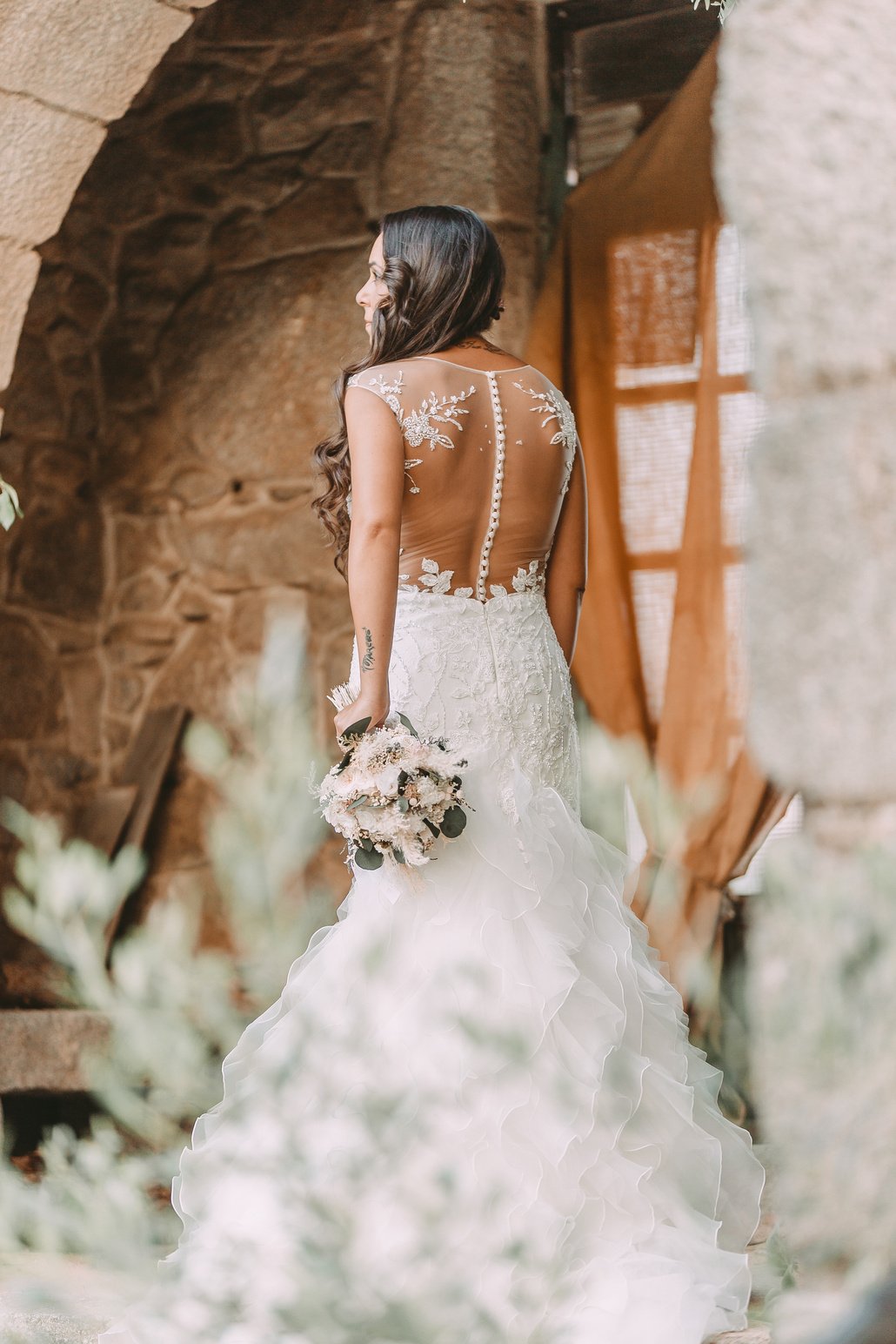 Bride Walking to the Venue